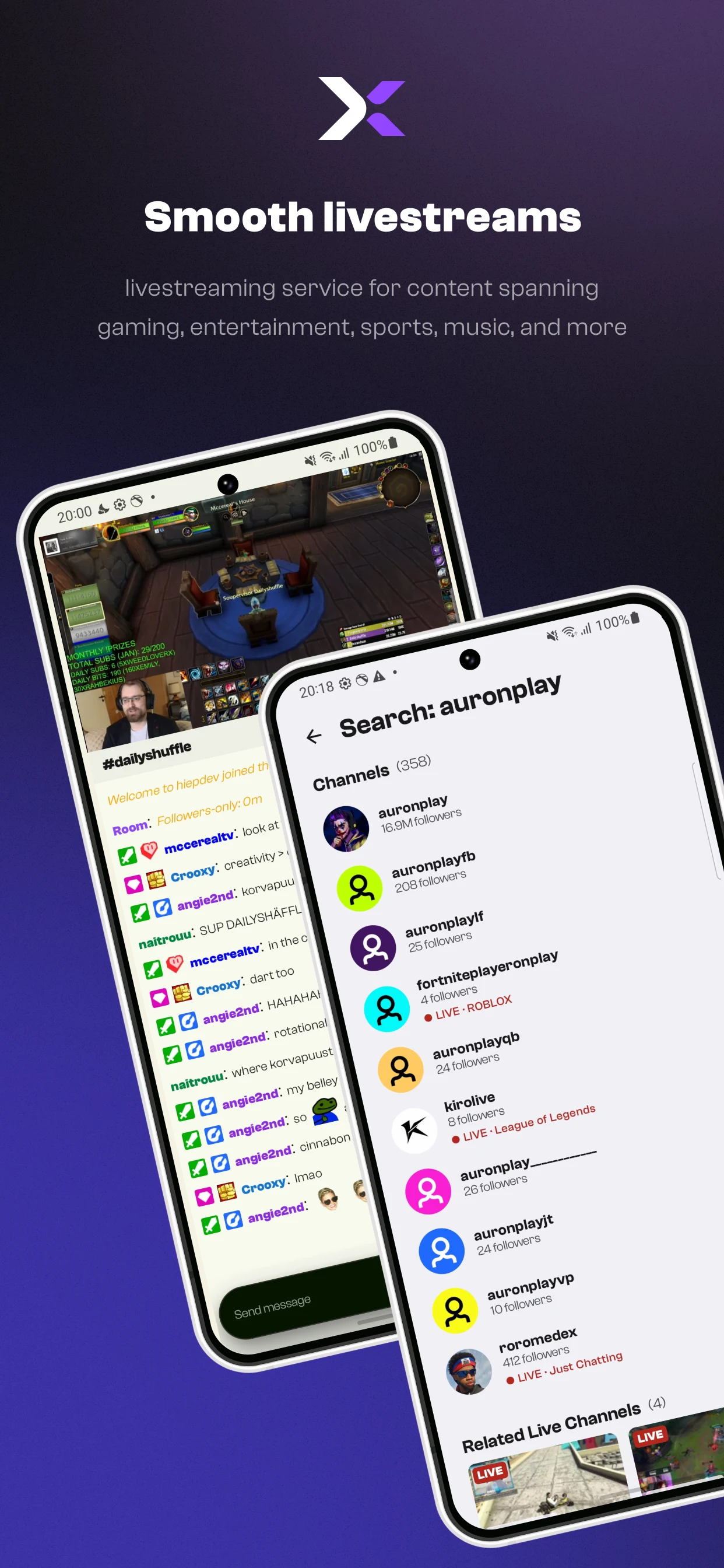 TwiX: Live for Twitch screenshot